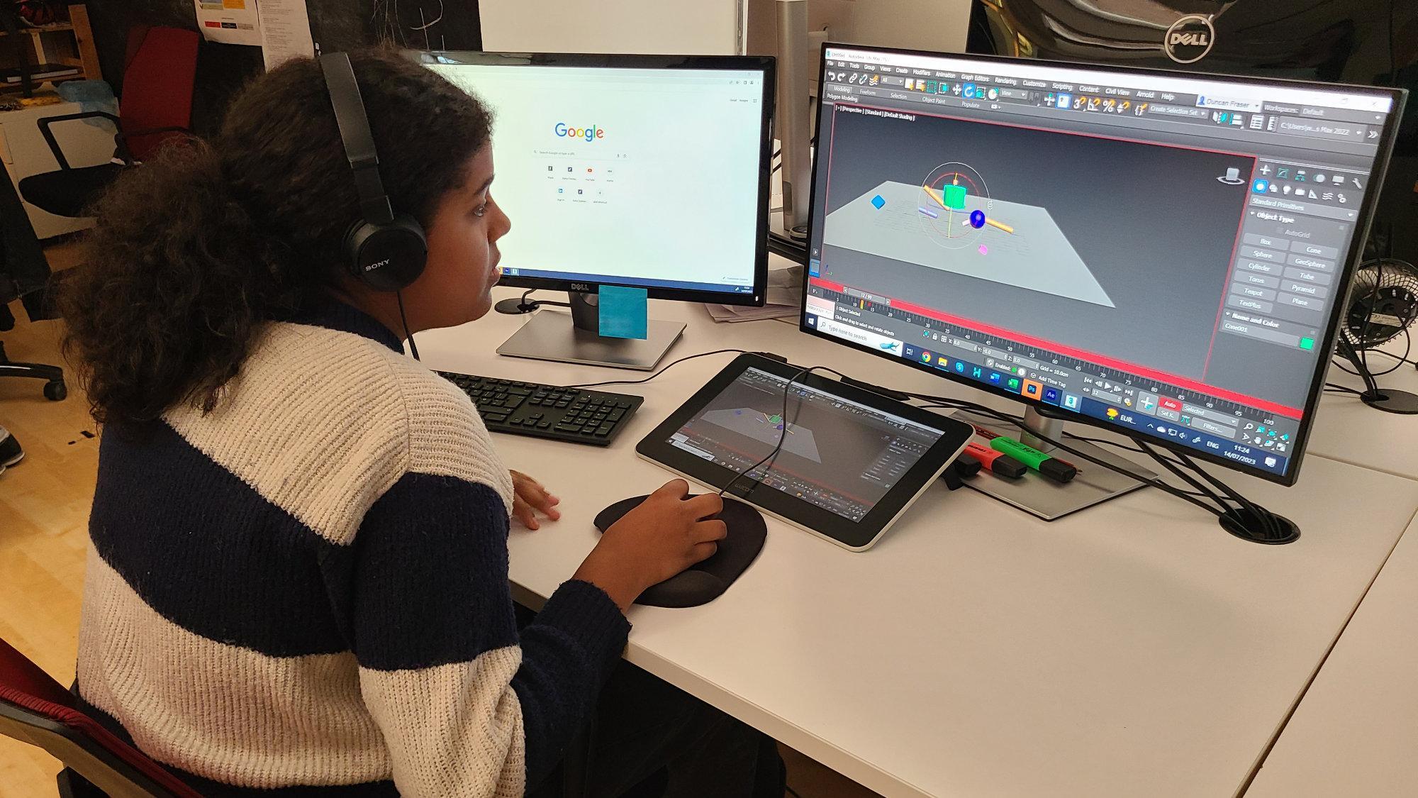 Students join studio for work experience - A Productions Ltd